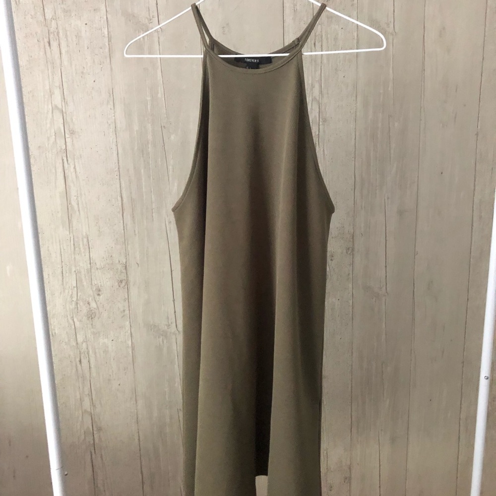 FOREVER 21 Sleeveless green dress large